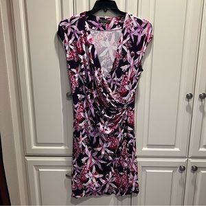 Tommy Bahama tropical floral print wrap dress